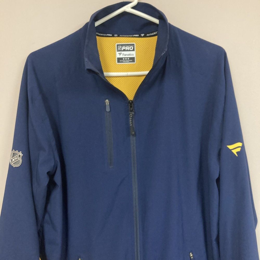 Fanatics National Hockey League Jacket Full Zip M Navy Lightweight NHL Vented